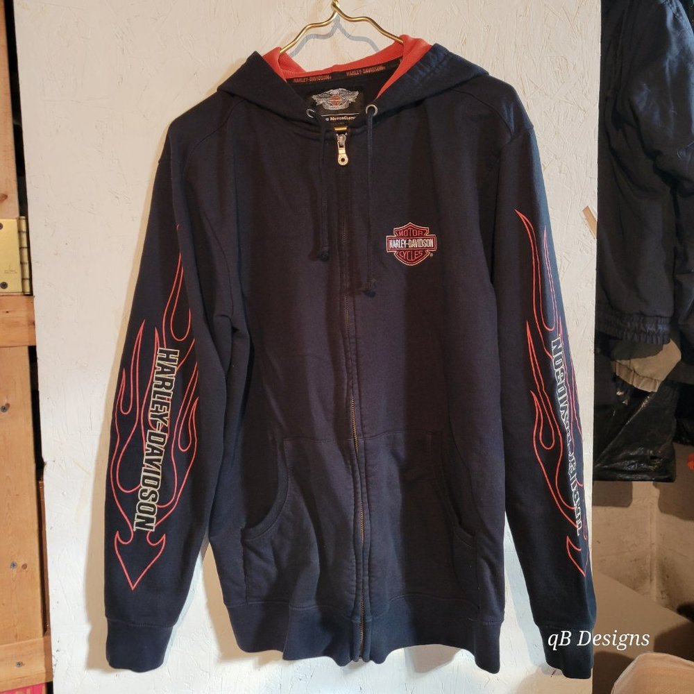 Harley-Davidson Hooded Sweatshirt, Unisex L
